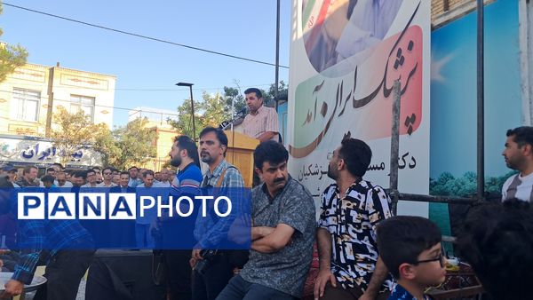 جشن پیروزی ریاست جمهوری مسعود پزشکیان  در شهر آشخانه 