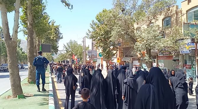 مریوان غرق در ماتم عاشورای حسینی