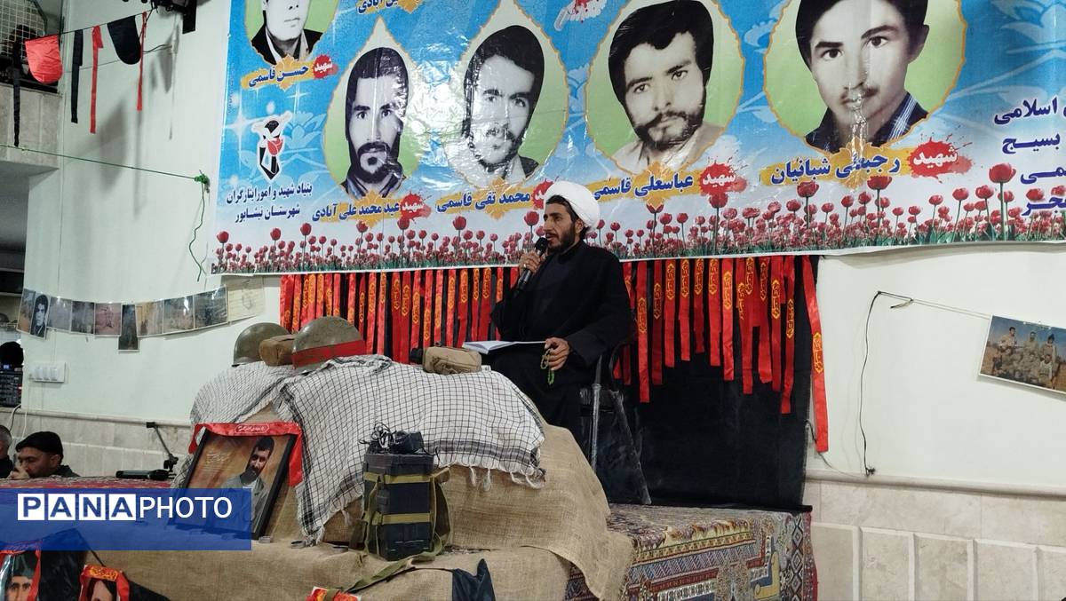 یادواره شهدا در روستای قاسمی نیشابور