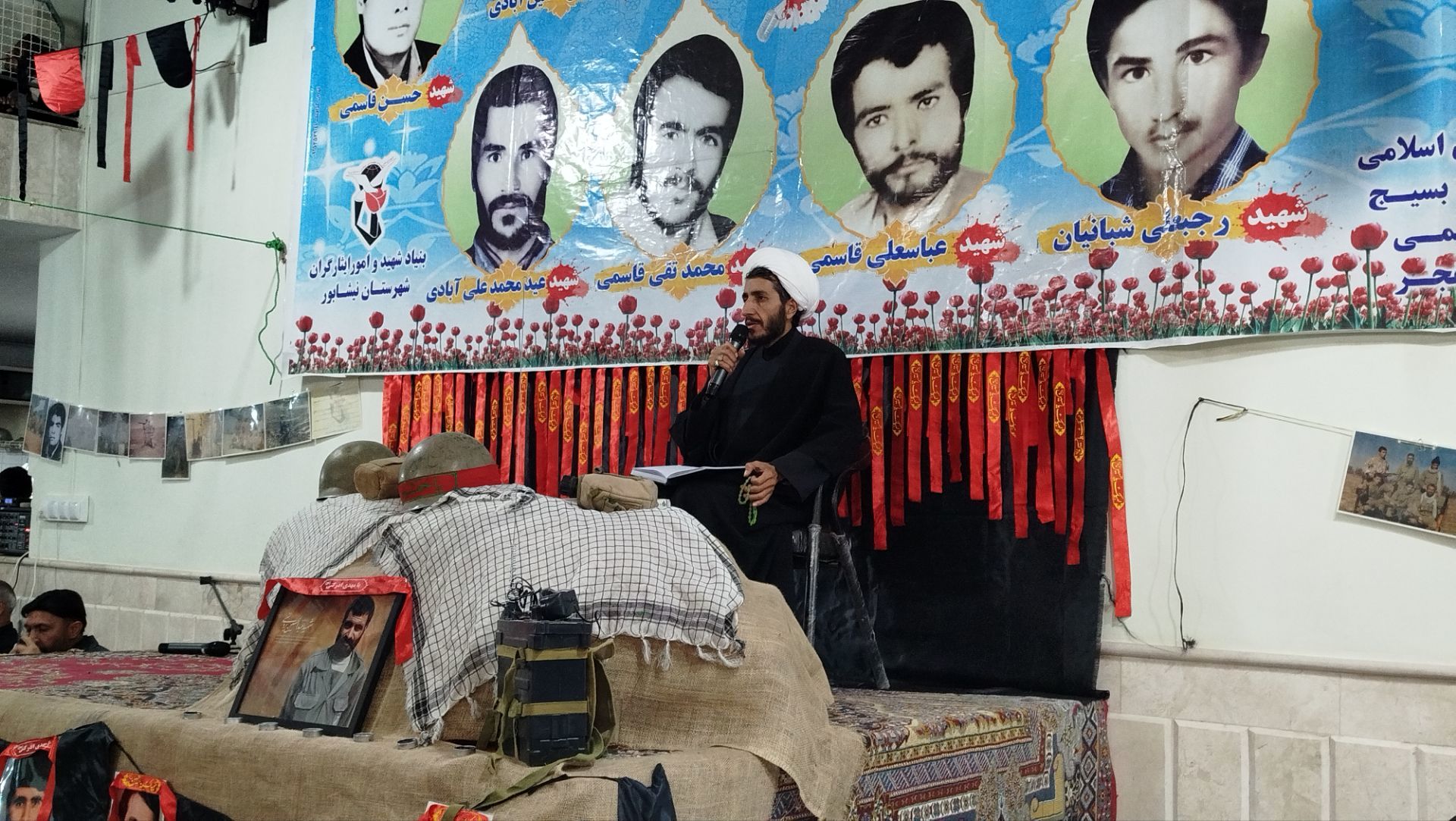 یادواره شهدا در روستای قاسمی نیشابور