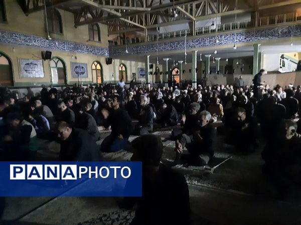 مراسم عزاداری شهادت رئیس‌جمهور در مسجد پنج تن آل عبا (ع) سمنان