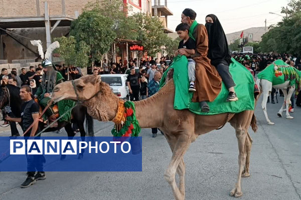 بانگ چاووش محرم و لبیک یاحسین در شهر بهمن