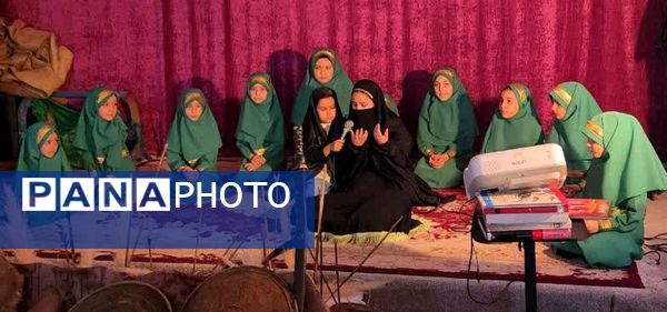 مراسم دختران زینبی در مسجد امام موسی کاظم (ع) اسلامشهر