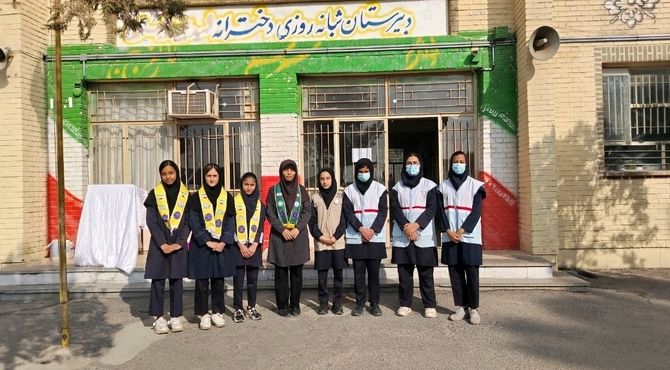 بیست و هفتمین مانور زلزله سراسری در دبیرستان شهید مجید دهنوی نیشابور 