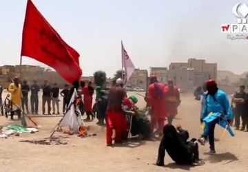 مراسم عزاداری اباعبدالله الحسین در منطقه نیروگاه قم 
