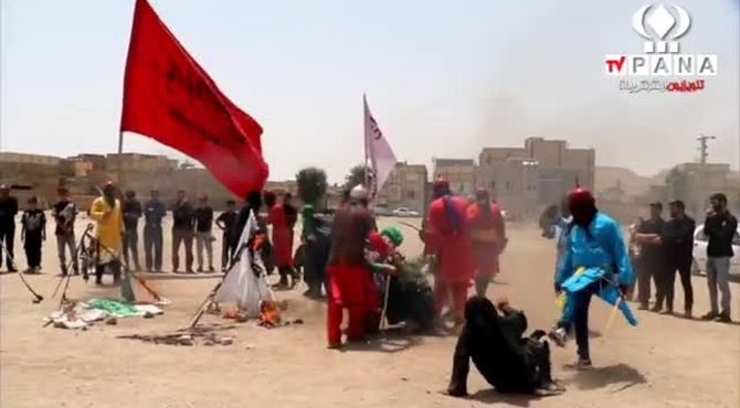 مراسم عزاداری اباعبدالله الحسین در منطقه نیروگاه قم 