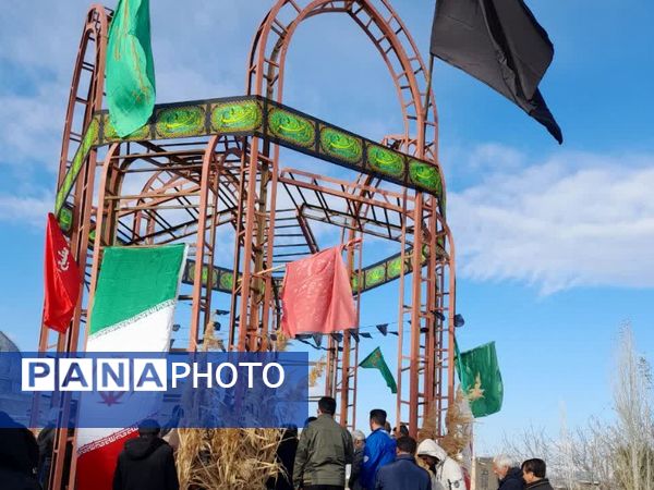 مراسم بزرگداشت سومین روز تدفین شهید گمنام در شهر قاضی