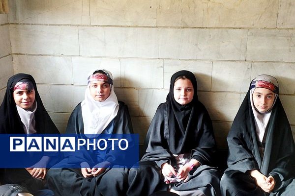 مراسم سوگواری ایام فاطمیه در دبستان موسی‌بن‌جعفر(ع) بهارستان‌دو