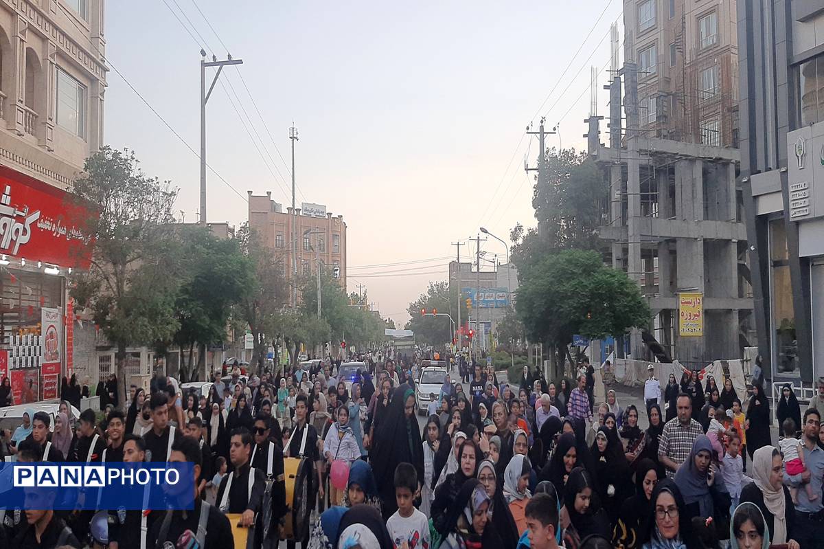 راهپیمایی کیلومتری غدیر در نیشابور