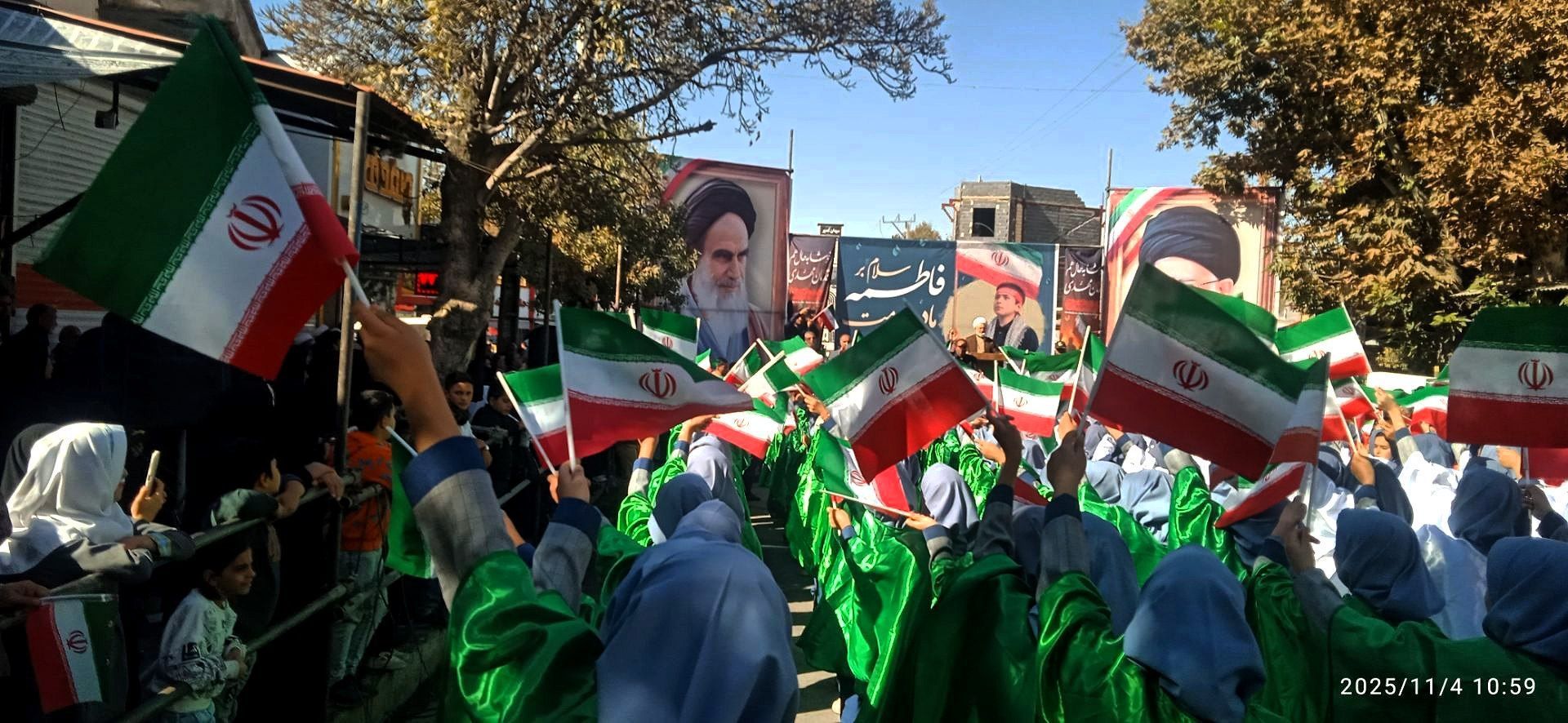 راهپیمایی پرشور ۱۳ آبان در اسدآباد؛ فریاد استکبارستیزی طنین‌انداز شد