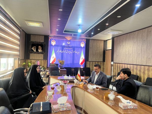 بازدید مسئولان سازمان دانش‌آموزی مازندران از مدرسه تمام‌تشکیلاتی مرحوم یوسف بزرگی قائمشهر