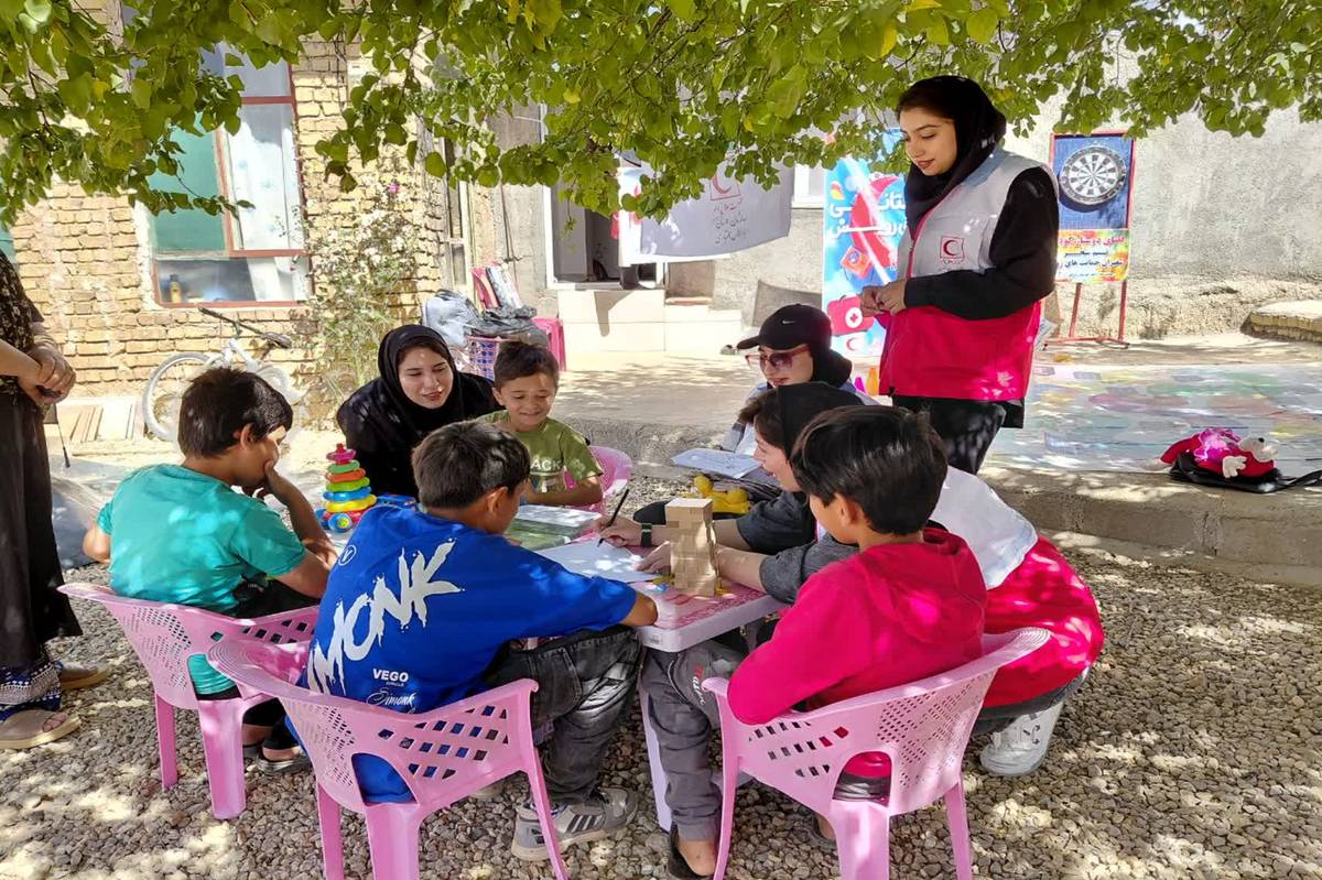 «تیم سحر» جمعیت هلال احمر شهرستان بروجن در روستای تگرگآب حضور پیدا کرد