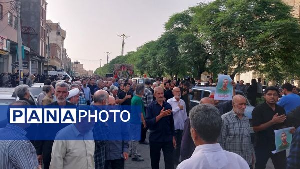 تشییع باشکوه پیکر شهید مبارزه با اسرائیل جنایتکار