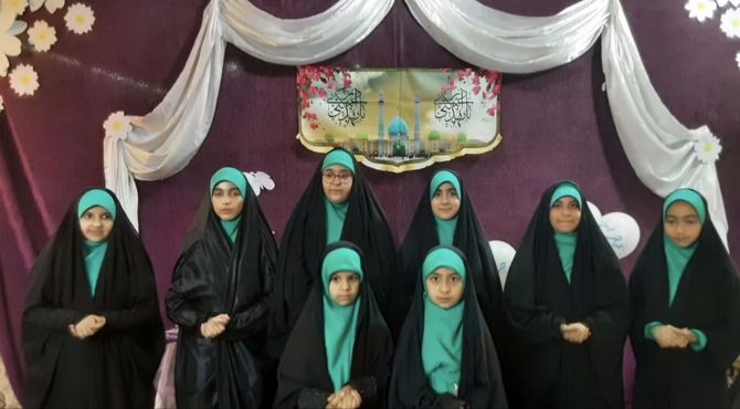 مراسم تقدیر از دختران فعال، سربازان امام زمان(عج) پایگاه مهرولایت نیشابور