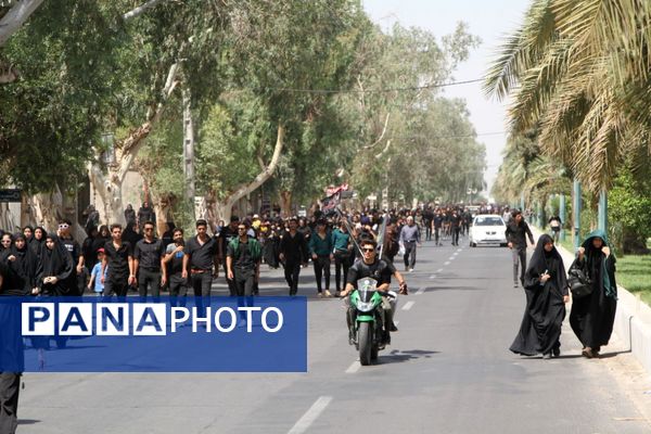 پیاده‌روی جاماندگان اربعین حسینی شهرستان بم 