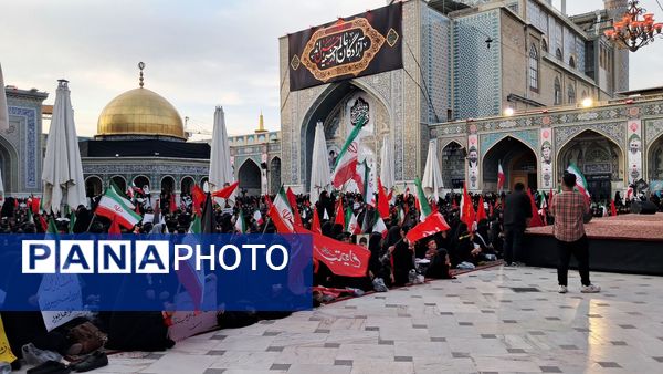گردهمایی باشکوه بانوان مشهدی در اجتماع "یک ایران یک زینب" در حرم مطهر رضوی