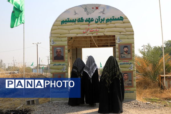 حال و هوای دختران هنرستانی قم در بازدید از یادمان‌های عملیاتی جنوب کشور