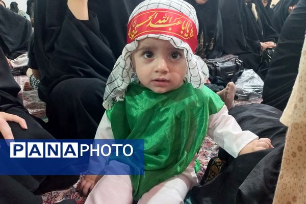 مراسم عزاداری شیرخوارگان حسینی در حرم مطهر امام زاده جعفربن موسی الکااظم (ع) شهرستان پیشوا