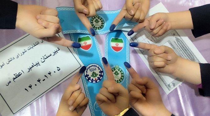 انتخابات شورای دانش آموزی در شهرستان خوی