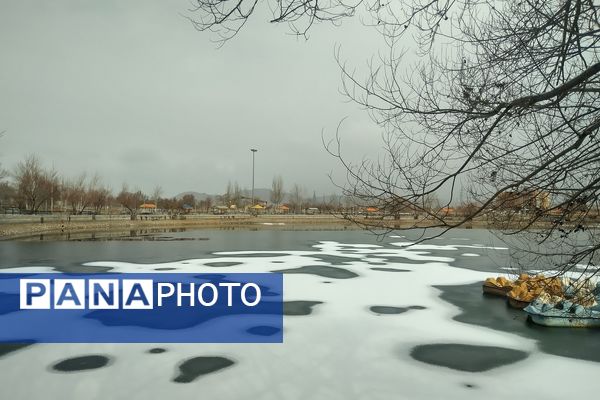 برف زمستانی در شهرستان بن 