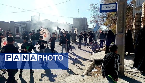 برپایی هیئت حسینی به مناسبت شهادت حضرت زهرا در روستای ارغا