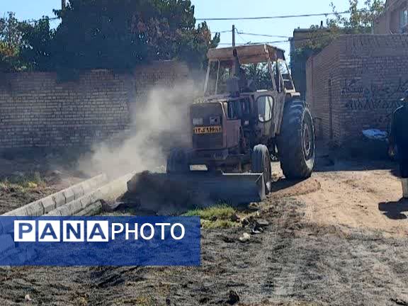 فدافن در مسیر آبادانی