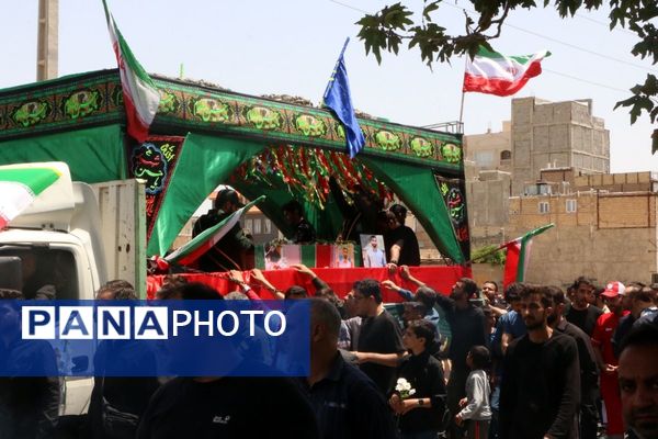 مراسم تشییع پیکر مطهر شهیدان حسن شریفی  و  محمد شاهوردی در ملارد  برگزار شد