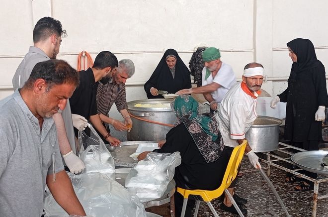 فعالیت موکب ام الشهدا شهر بابل از استان مازندران