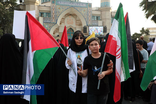 تجمع مردم تهران در محکومیت ترور «اسماعیل هنیه»