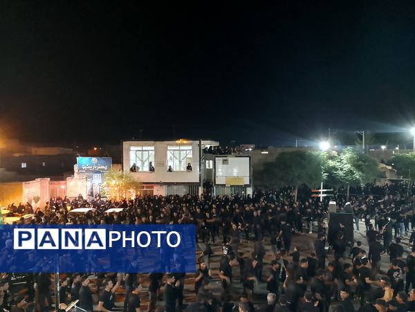 عزاداری هیئات روستای رزق آباد در شب دهم ماه محرم
