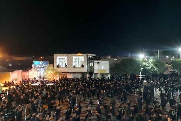 عزاداری هیئات روستای رزق آباد در شب دهم ماه محرم