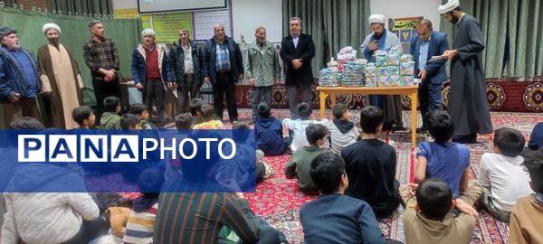 حضور ۷٠ دانش‌آموز  معتکف در مسجد امام رضا(ع)، رضا آباد شرقی شیروان