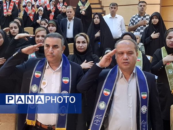 همایش تجلیل از مربیان و دانش‌آموزان پیشتاز برتر شهرستان جم 
