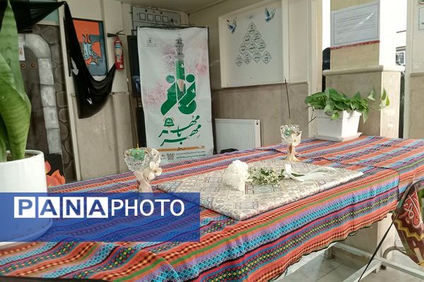  زنگ نماز در هنرستان آفرینش پردیس با حضور امام جمعه و مدیر آموزش و پرورش