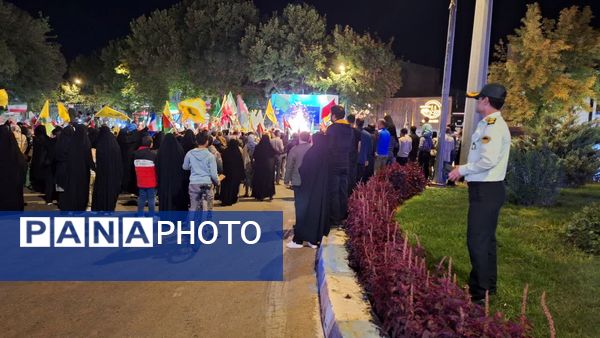 شادی مردم پس از انتقام وعده صادق ۲ در بجنورد
