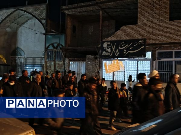 تشییع نمادین حضرت زهرا(س) در دهستان رزق‌آباد