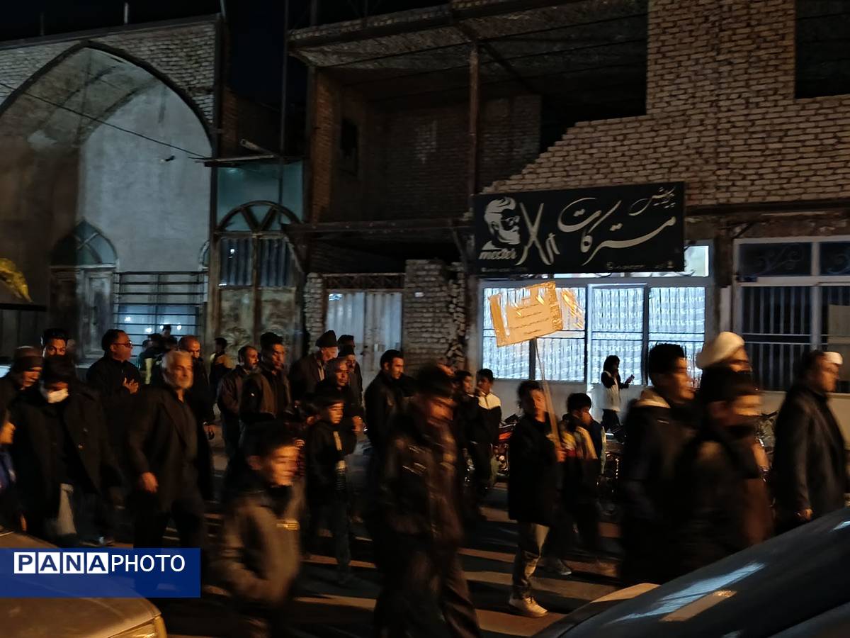 تشییع نمادین حضرت زهرا(س) در دهستان رزق‌آباد