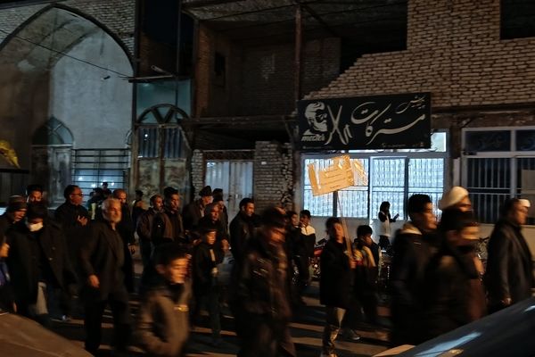 تشییع نمادین حضرت زهرا(س) در دهستان رزق‌آباد