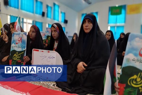 حضور پرشور دانش‌آموزان و فرهنگیان بخش دیشموک در گرامیداشت یوم‌الله 9 دی