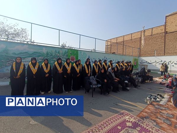 سفره احسان حضرت فاطمه زهرا (س) در مدرسه والدین تبریز