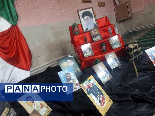 دبیرستان دخترانه شاهد قدسیان میزبان پیکر مطهر شهید گمنام