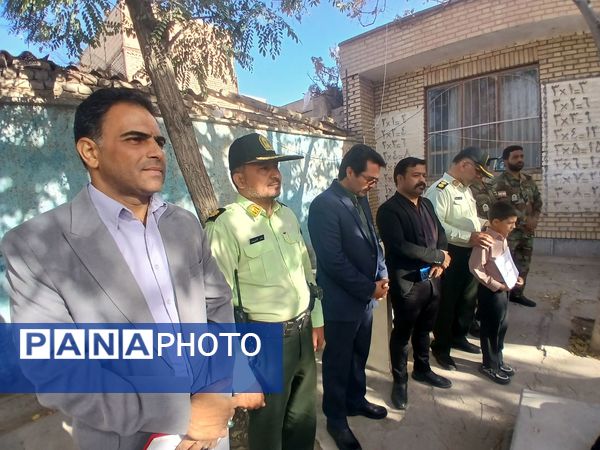 گرامیداشت هفته نیروی انتظامی در مدرسه امید شهرستان خلیل آباد