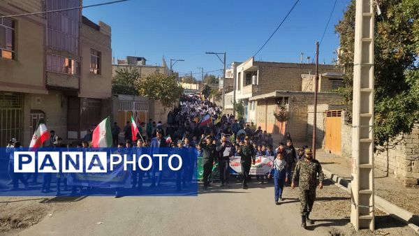 شوراب صغیر میزبان راهپیمایی باشکوه ۱۳ آبان و بزرگداشت روز دانش‌آموز