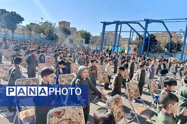 عطر عزای فاطمی در دبستان دکتر اکبری باقرشهر 