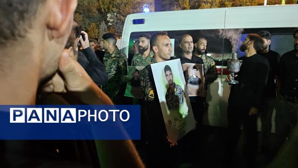 پیکر شهید فاتحی، در آغوش مجلس حسینی آرام گرفت 