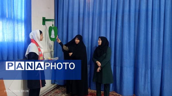 آیین نواختن زنگ پدافند غیرعامل در زاوه