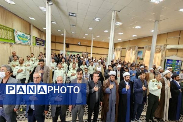 مراسم بزرگداشت شهدای مقاومت و نیروی انتظامی در شهرستان فاروج 