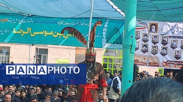 بزرگترین اجتماع حسنیون کشور همراه با تعزیه خوانی در روستای کفکی خراسان رضوی