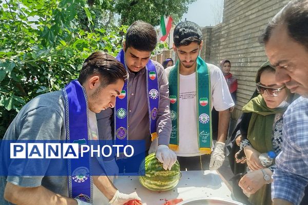 برپایی موکب عید غدیر به همت بسیج فرهنگیان و دانش آموزی ناحیه دو شهرری 