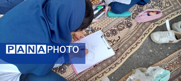 مسابقه نقاشی به‌مناسبت هفته سلامت در مدرسه ربابه هاشمیان یزدی شیروان